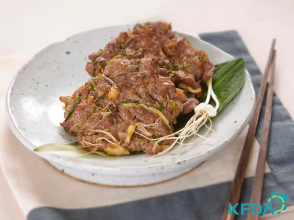 달래바싹불고기 완성 사진