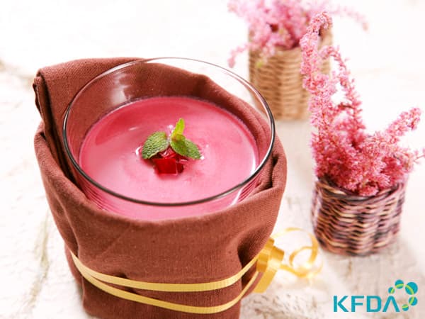 고구마라떼 완성 사진