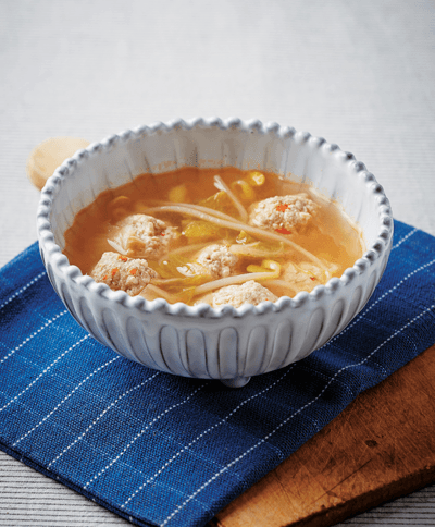 완자김치찌개 완성 사진