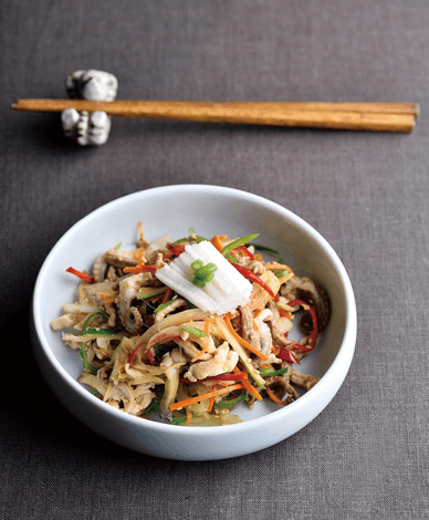 삼합잡채 완성 사진