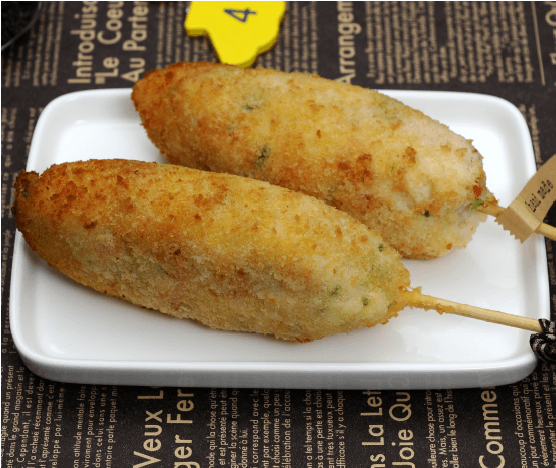 밥핫도그 완성 사진