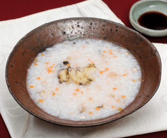 전복죽 완성 사진