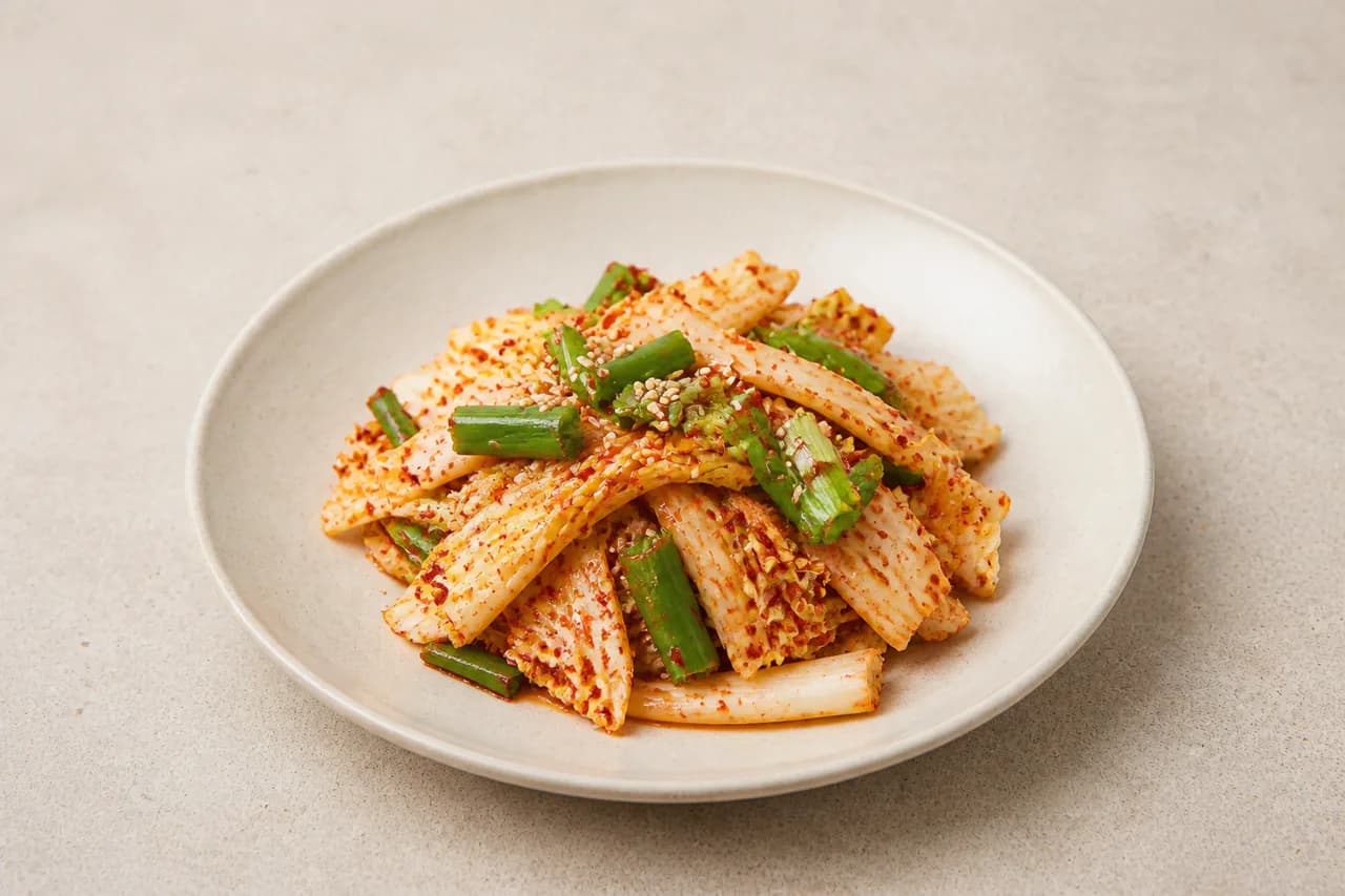 통배추 겉절이 완성 사진