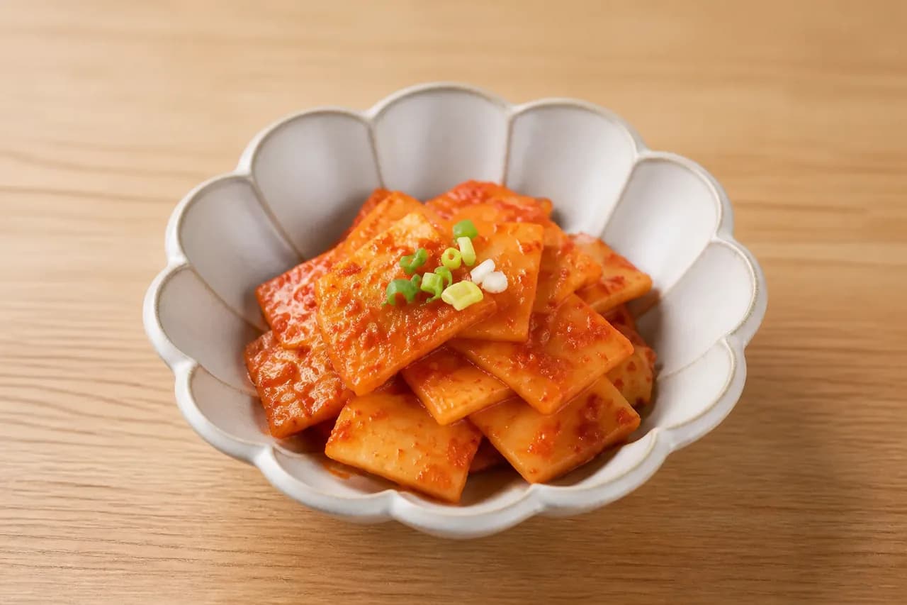 요거트강화순무김치 완성 사진